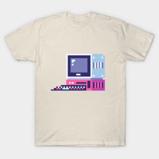 Pixel Art Retro Computer T-Shirt